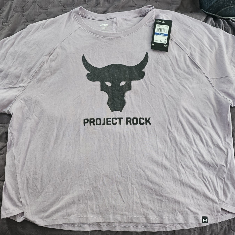Under Armour Project Rock Lavender T-Shirt